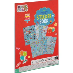 A4 Stickerboek 8 vellen 3 assorti