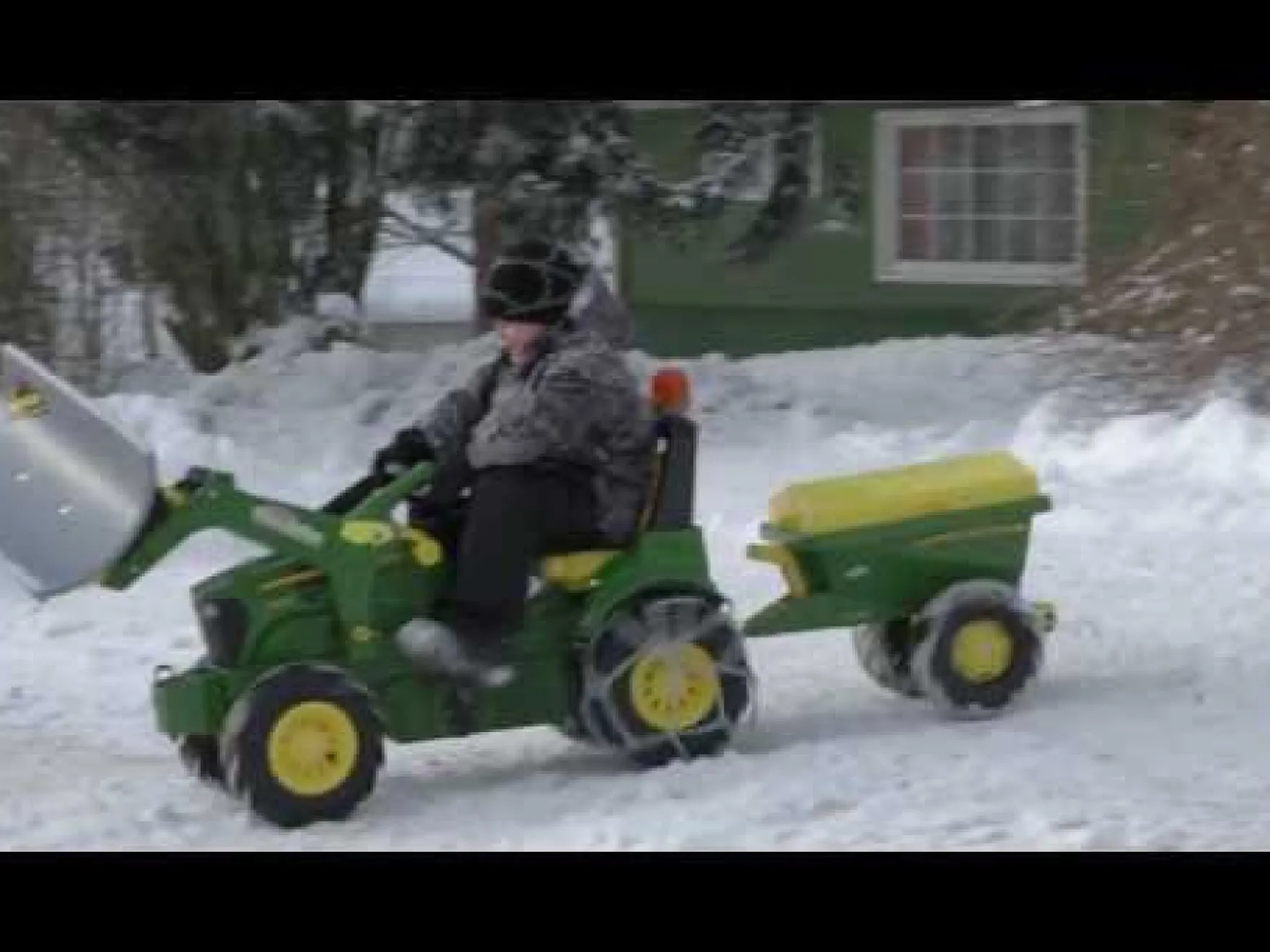 Aanhanger Rolly Toys John Deere Strooiwagen