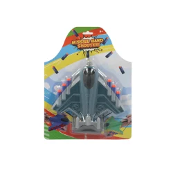 Afschietvliegtuig met foam pijltjes 3 assorti