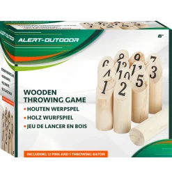 Alert Outdoor Houten Werpspel Met Handig Opbergnet