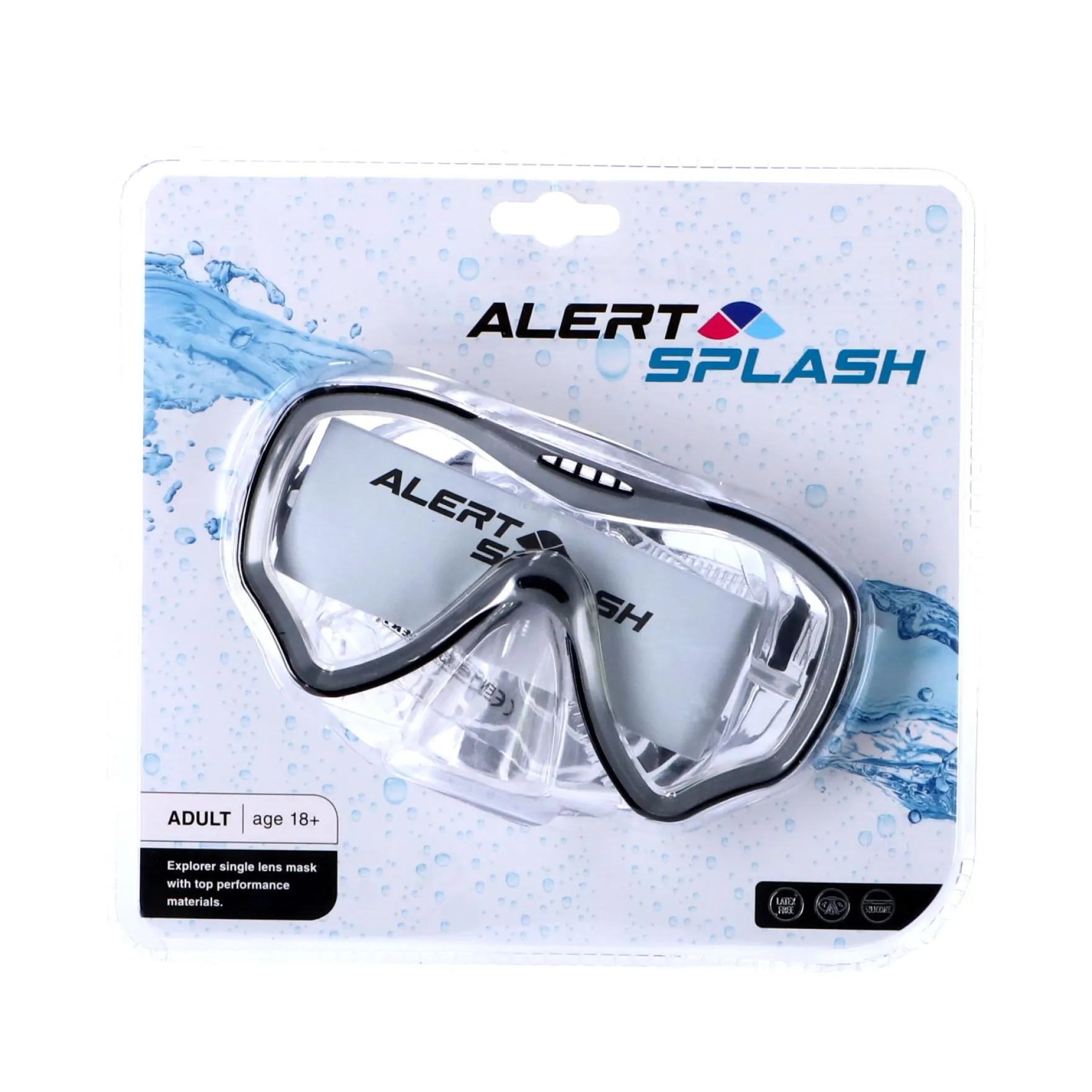 Alert Splash Duikbril Maat L 3 Assorti