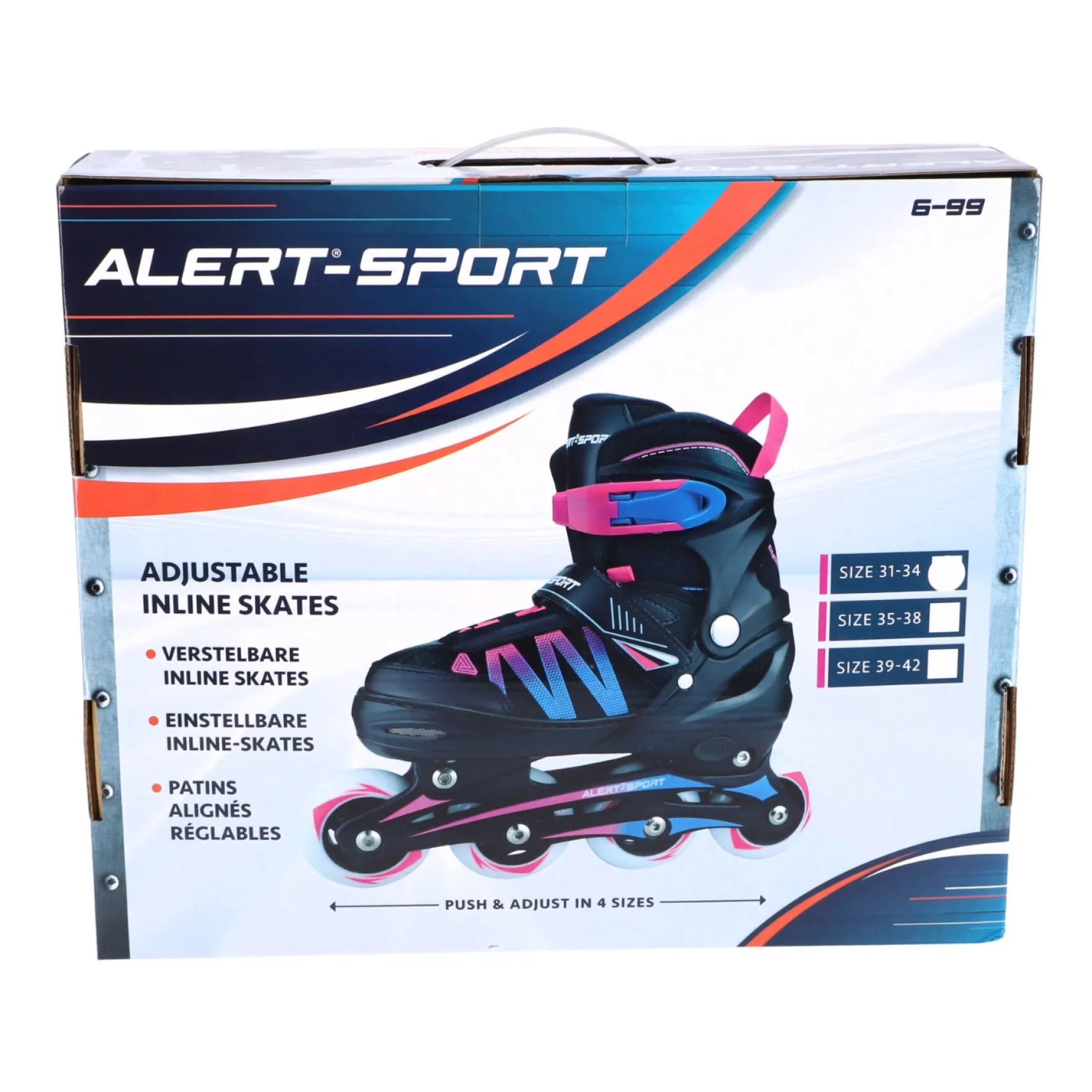 Alert Sport Inline Skates / Skeelers Roze (Maat 31-34)