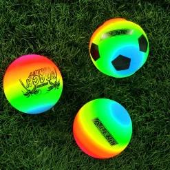 Alert Sport Minivoetbal 15 cm PVC Regenboog (3 Stuks)