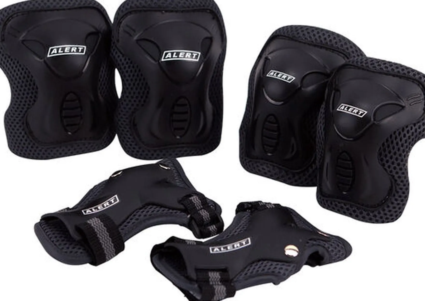 Alert Sport Skate Beschermset Kinderen 3 Delig (Maat M) Zwart