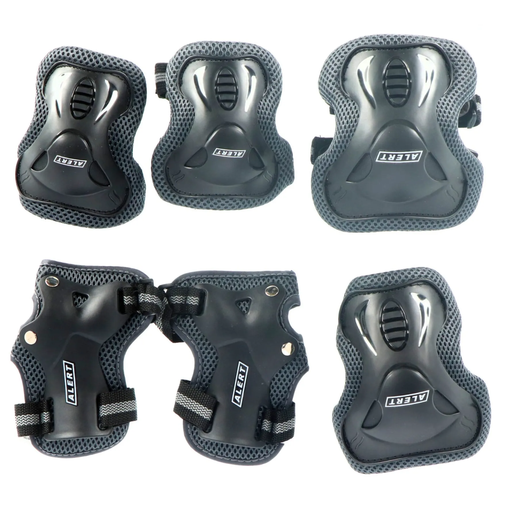 Alert Sport Skate Beschermset Kinderen 3 Delig (Maat M) Zwart