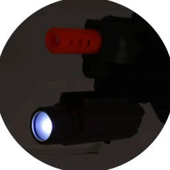 Alfafox Militair pistool met demper en zaklamp en  licht en geluid