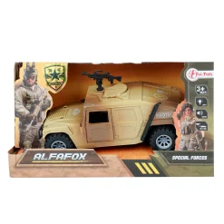 Alfafox militair voertuig frictie met licht en geluid 2 assorti
