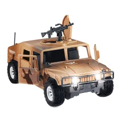 Alfafox militair voertuig frictie met licht en geluid 2 assorti