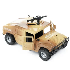 Alfafox militair voertuig frictie met licht en geluid 2 assorti