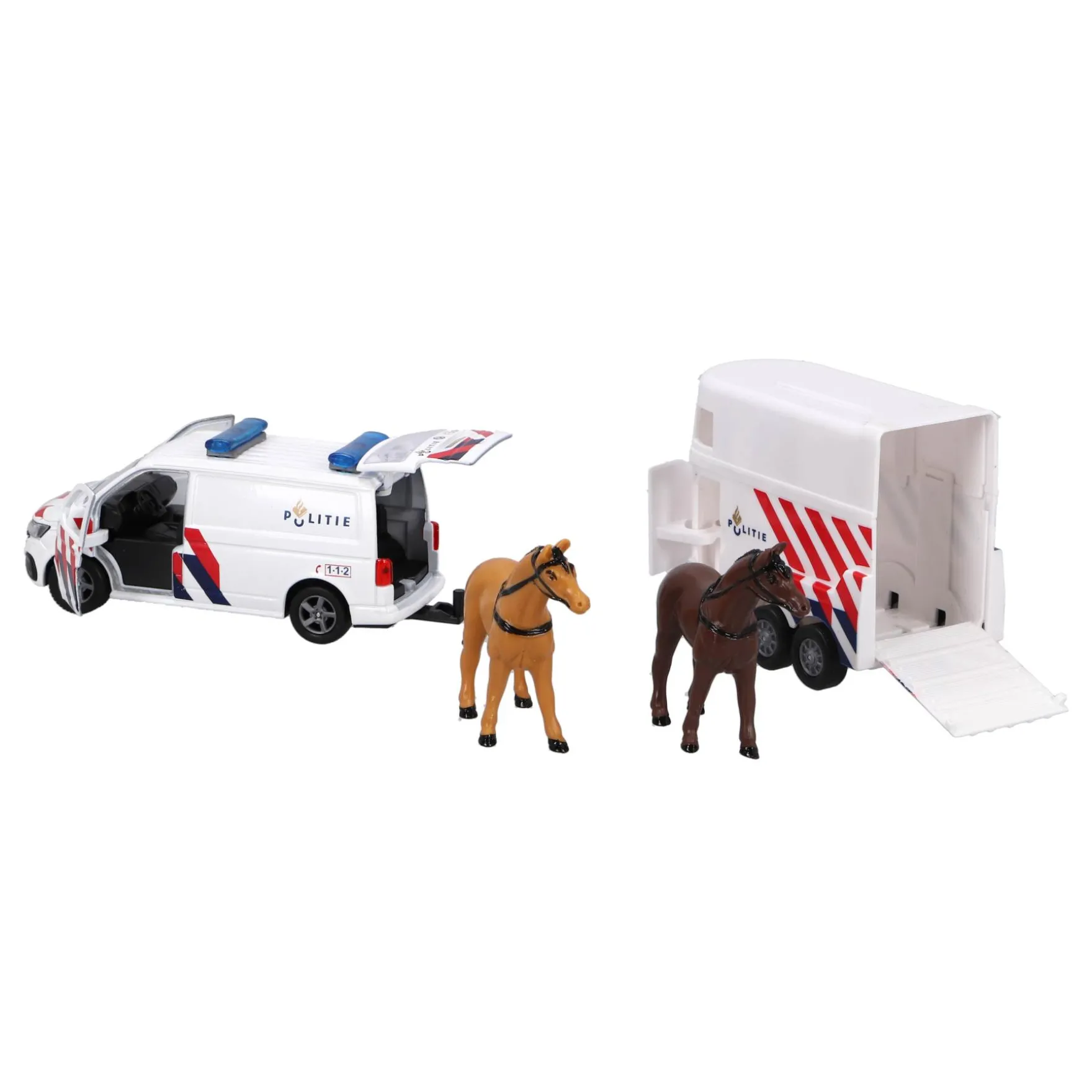 Auto Volkswagen transporter politie en aanhanger NL