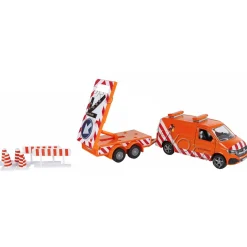 Auto Volkswagen transporter met pijlwacht en licht