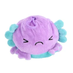 Axolotl pluche omkeer met sleutelhanger 4 assorti  10 cm