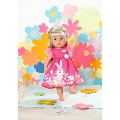 Baby born dress flowers 43 cm