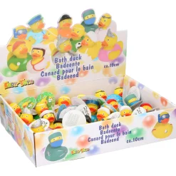 Badeend 10 cm 12 assorti