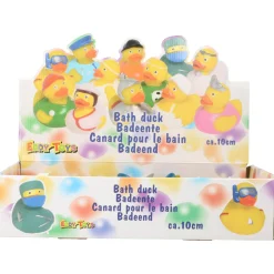 Badeend 10 cm 12 assorti