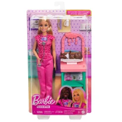 Barbie Career baby dokter speelset met pop