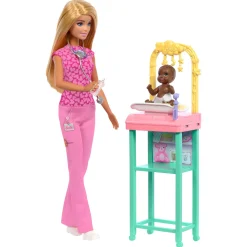 Barbie Career baby dokter speelset met pop