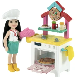 Barbie Chelsea Speelset Hondentrainer of  Pizzabakker