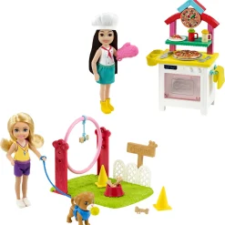 Barbie Chelsea Speelset Hondentrainer of  Pizzabakker