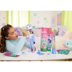 Barbie Cutie Reveal Doll Blauw / Paars
