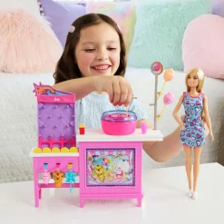 Barbie family cotton candy & game playset