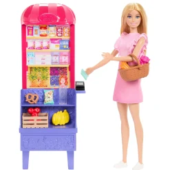 Barbie Family pop Barbie recept voor vriendschap en marktspeelset