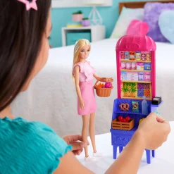 Barbie Family pop Barbie recept voor vriendschap en marktspeelset