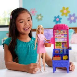 Barbie Family pop Barbie recept voor vriendschap en marktspeelset