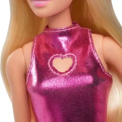 Barbie Fashionista pop pink dress heart cut out