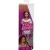 Barbie pop fashionista witte jurk donker haar