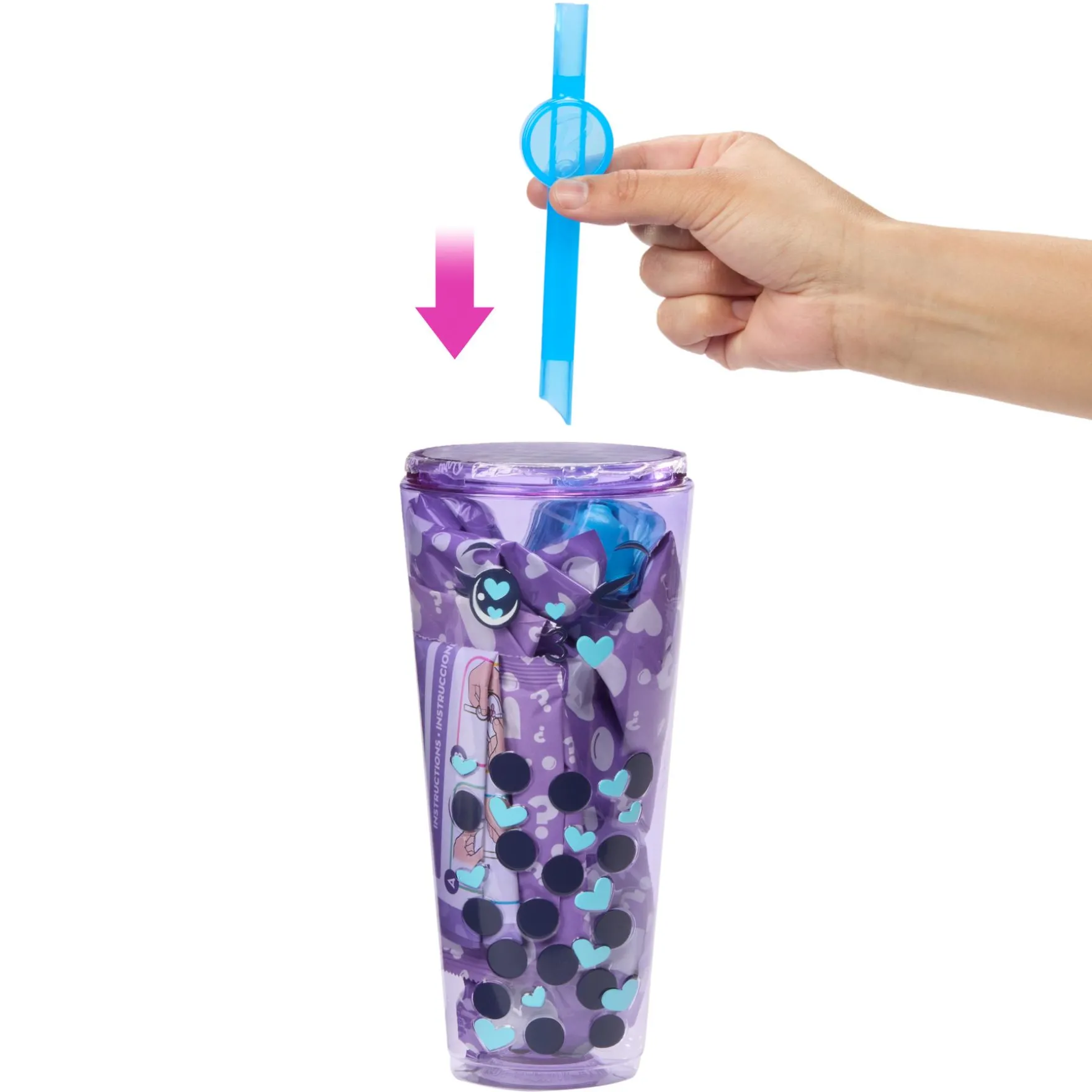 Barbie Pop Reveal Boba Serie Paars