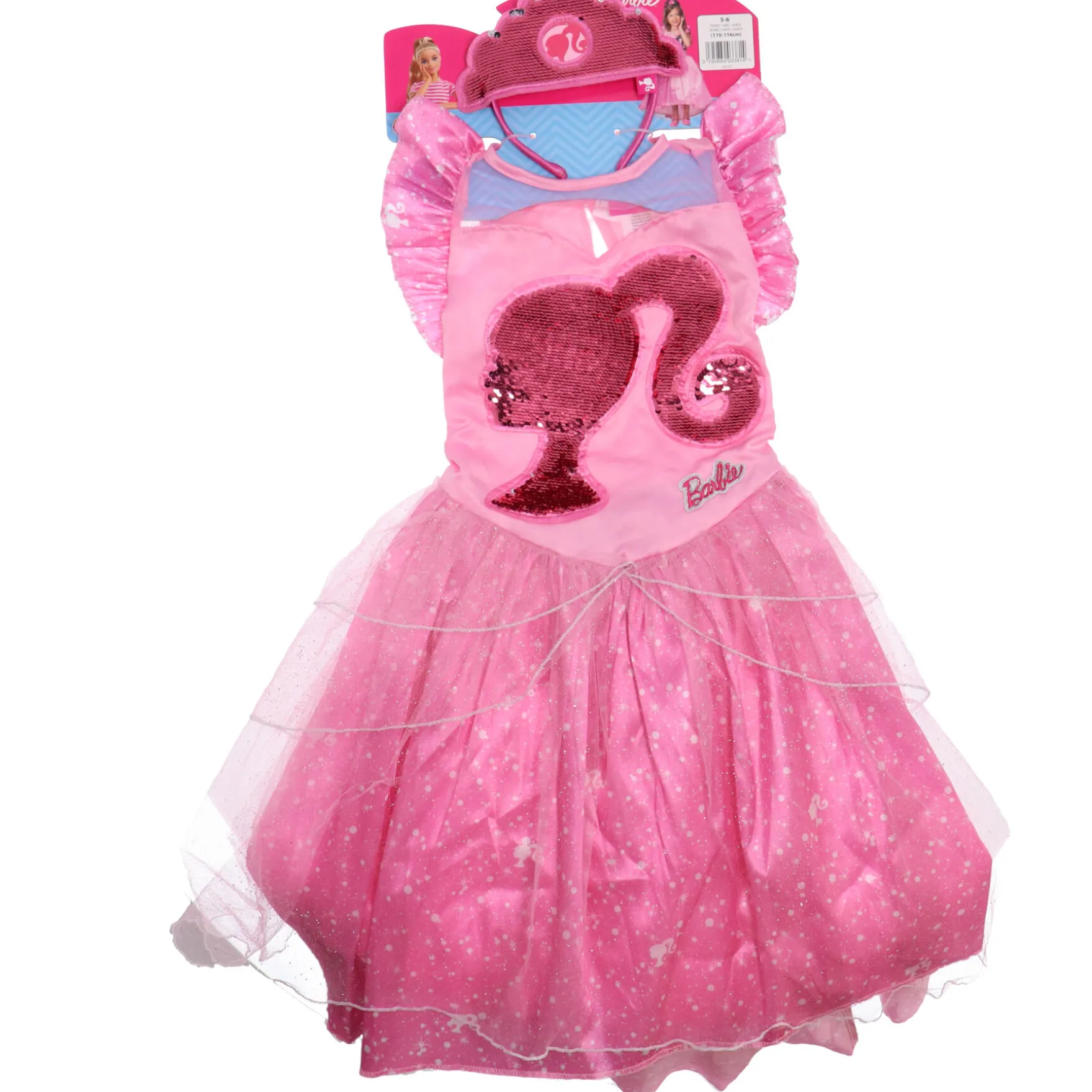 Barbie Princess Verkleedkleding - jurk 5-6 Jaar