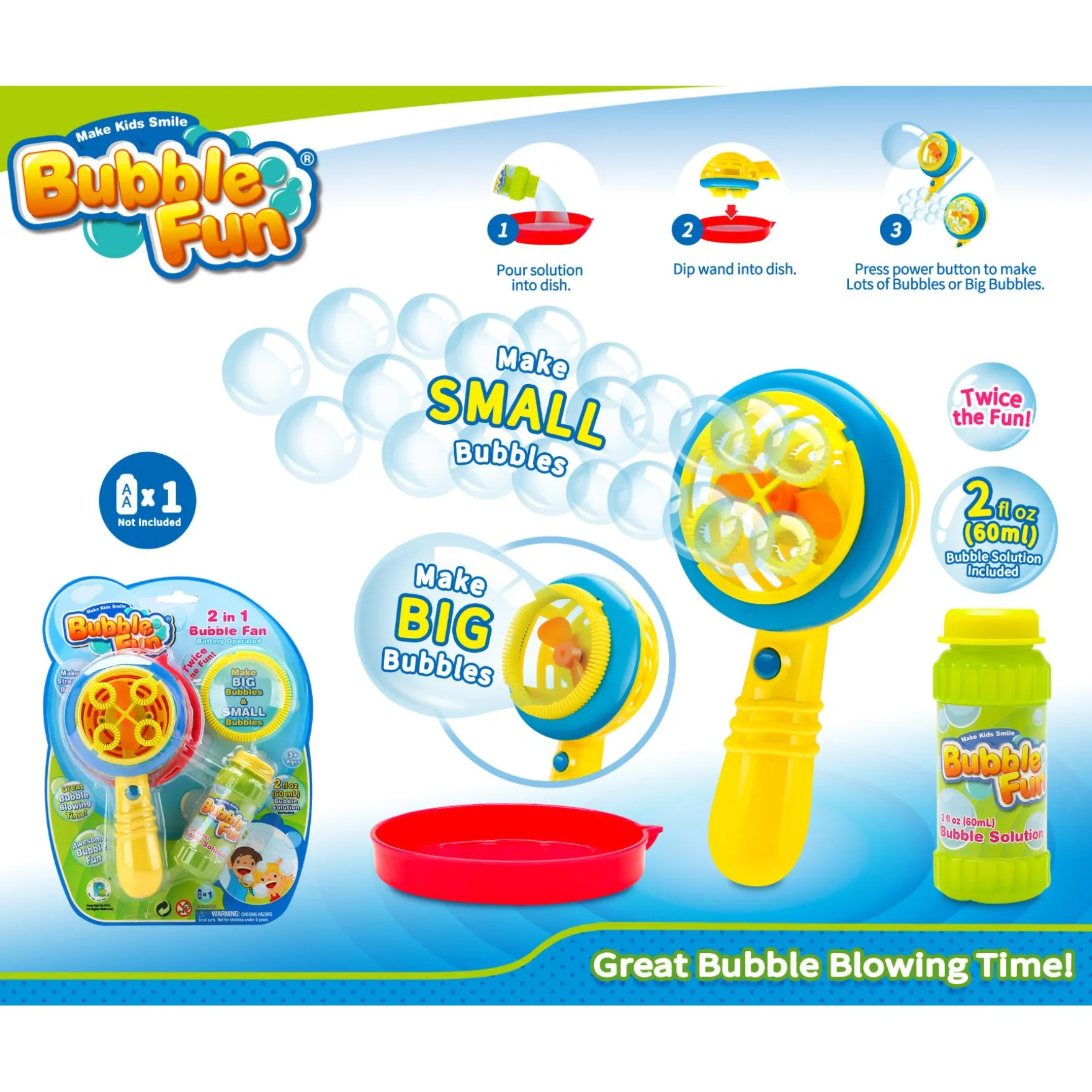 Bellenblaas Fan 2 In 1