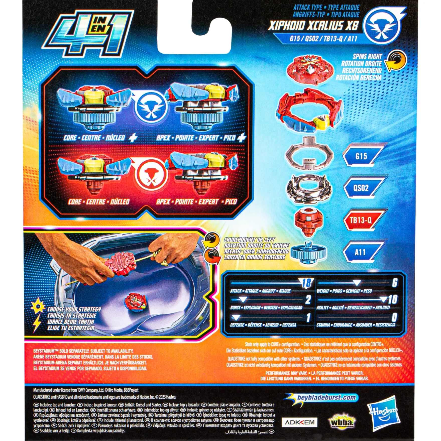 Beyblade Xcalius Power Speed Launcher Pack