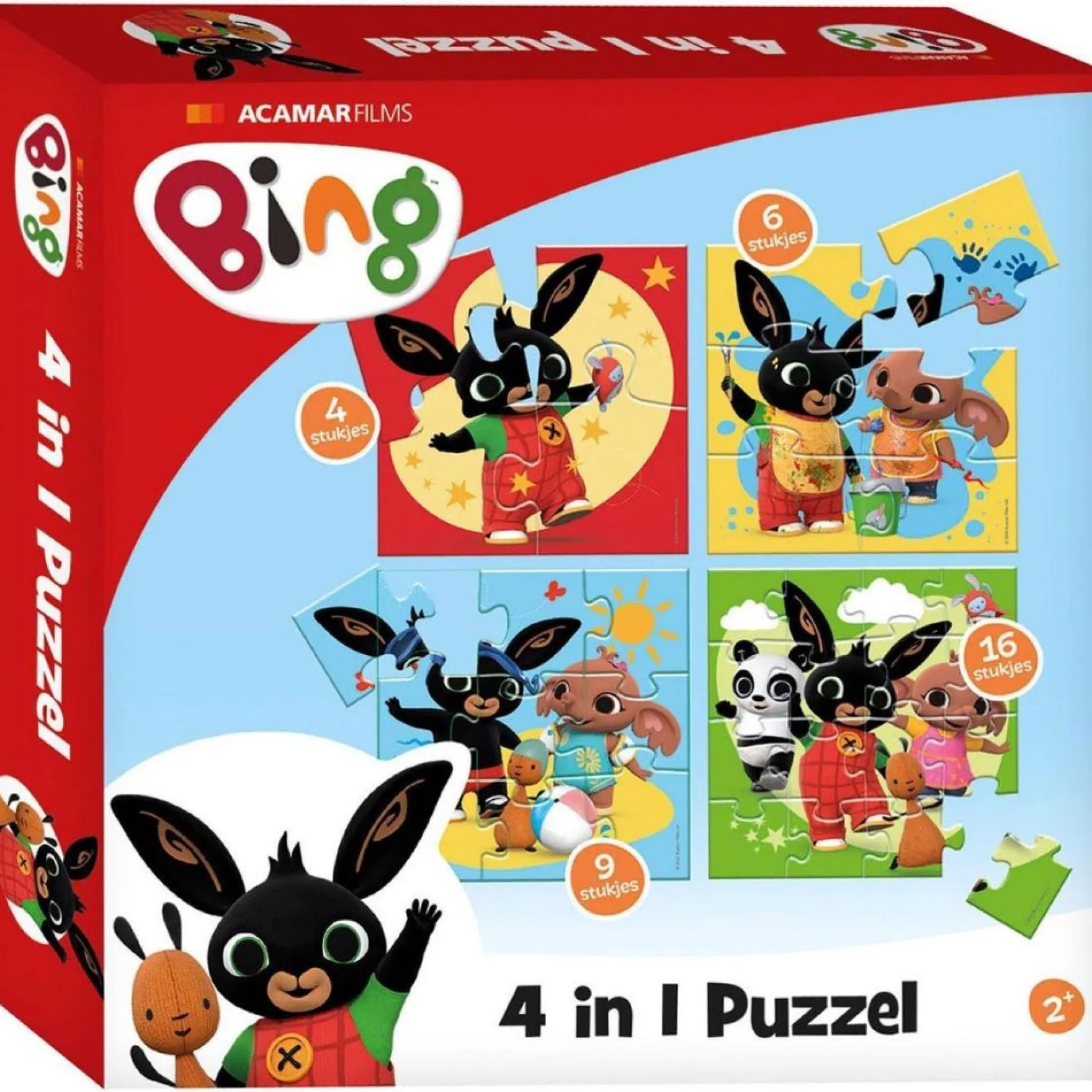 Bing Puzzel 4 In 1 - Kinder Puzzel