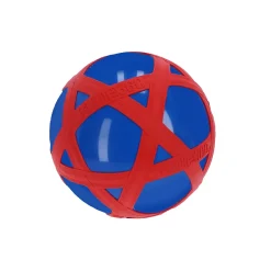 Blauwe Crossbal met Rode Rubberband