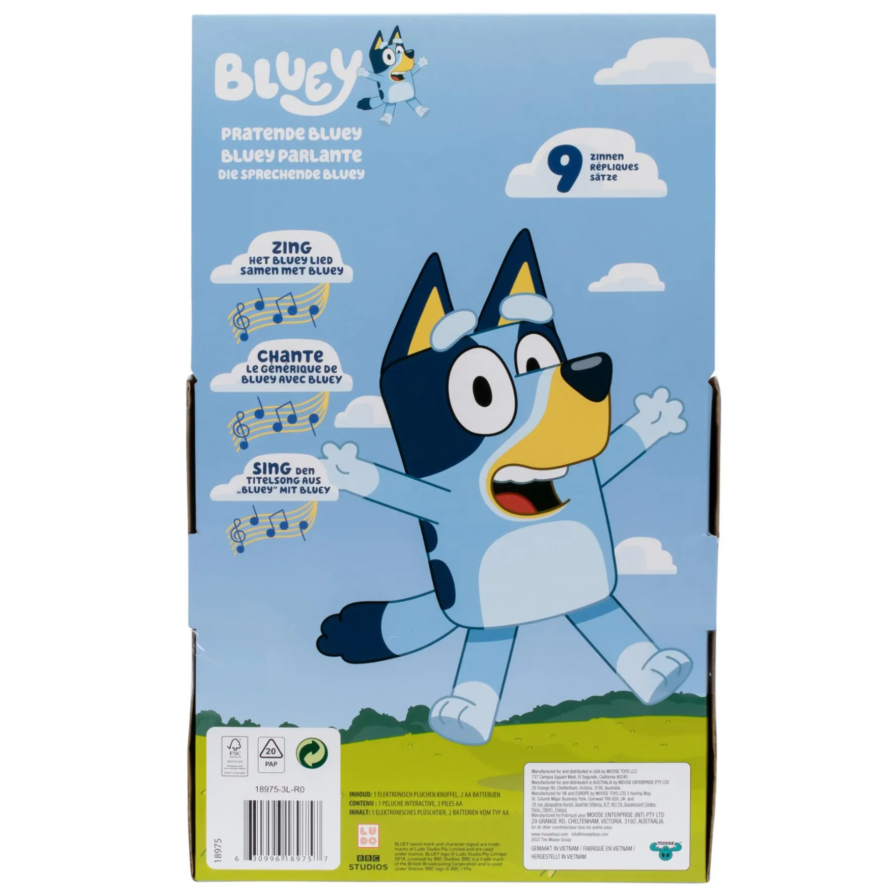 Bluey pratende Bluey Nederlands