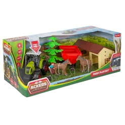 Boerderij set stal + tractor 7 delig licht+  geluid assorti
