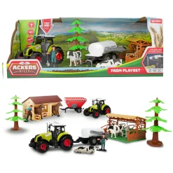 Boerderij set stal + tractor 7 delig licht+  geluid assorti