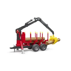 Bruder Aanhanger Bosbouw Met Laadkraan