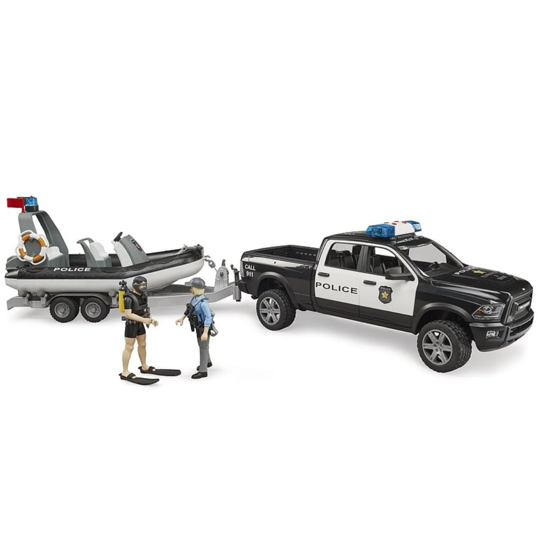 Bruder Auto Dodge Ram Politie Licht En Geluid