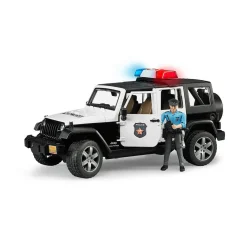 Bruder Auto Jeep Politie Wrangler Rubicon  Unlimited Licht En Geluid