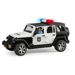 Bruder Auto Jeep Politie Wrangler Rubicon  Unlimited Licht En Geluid
