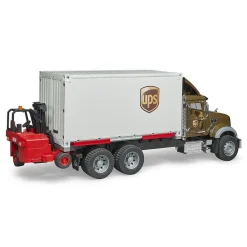 Bruder Auto Vrachtwagen MACK UPS  Met Heftruck