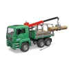 Bruder Auto Vrachtwagen MAN Met Bomen