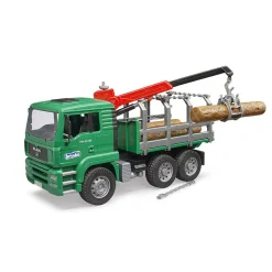 Bruder Auto Vrachtwagen MAN Met Bomen