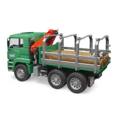 Bruder Auto Vrachtwagen MAN Met Bomen