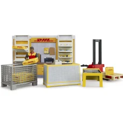 Bruder DHL Pakketdienst met Palletwagen + Figuur