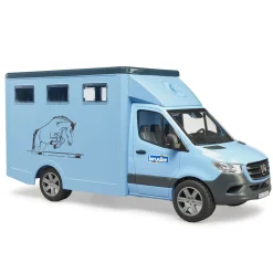 Bruder Diertransporter Mercedes Benz Met 1 Paard