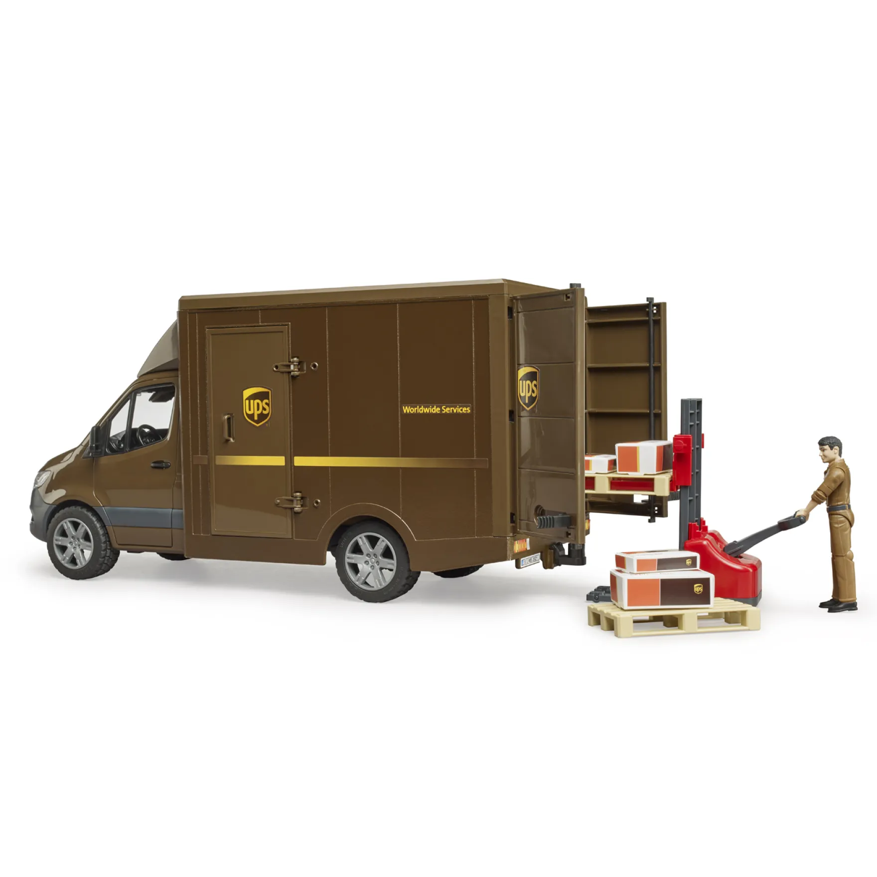 Bruder Mercedes Benz Sprinter UPS + Figuur en Accessoires